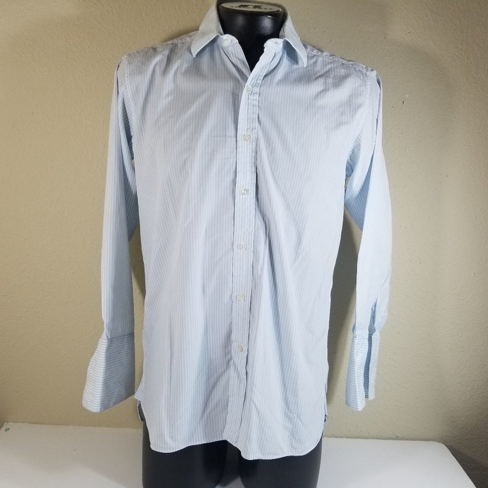 Charles Tyrwhitt Men Long Sleeve Shirt Sz 15.5"